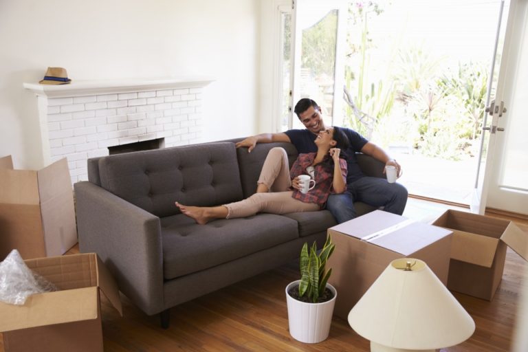 couple sitting on the couch